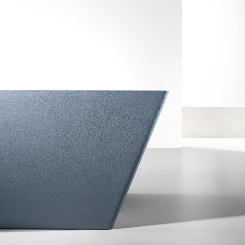 Ванна из искусственного камня ABBER Berlin AM9912G серая матовая