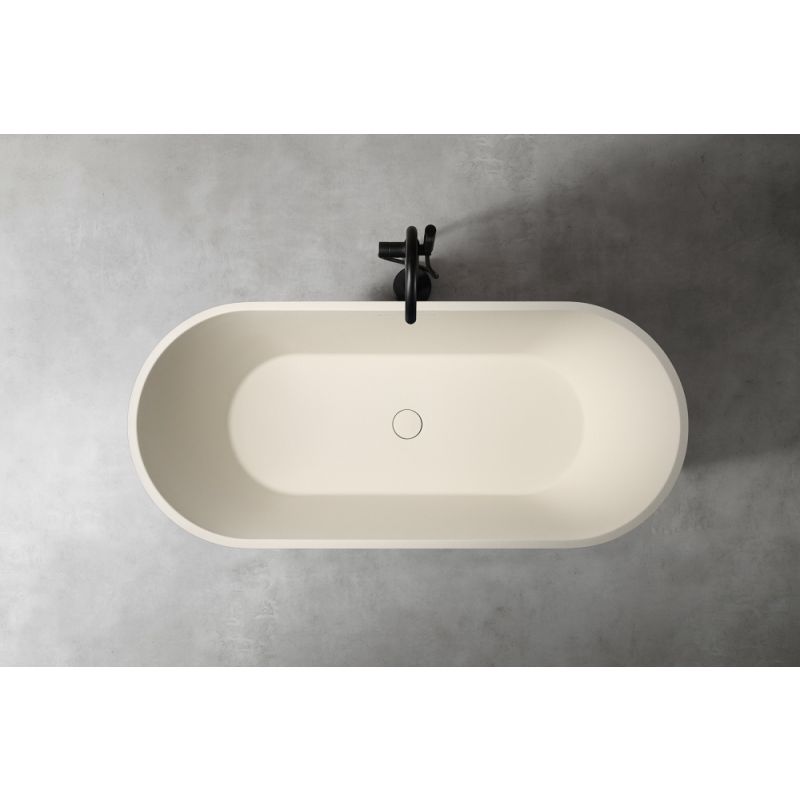 Ванна из искусственного камня ABBER Frankfurt AM9941MBE светло-бежевая матовая