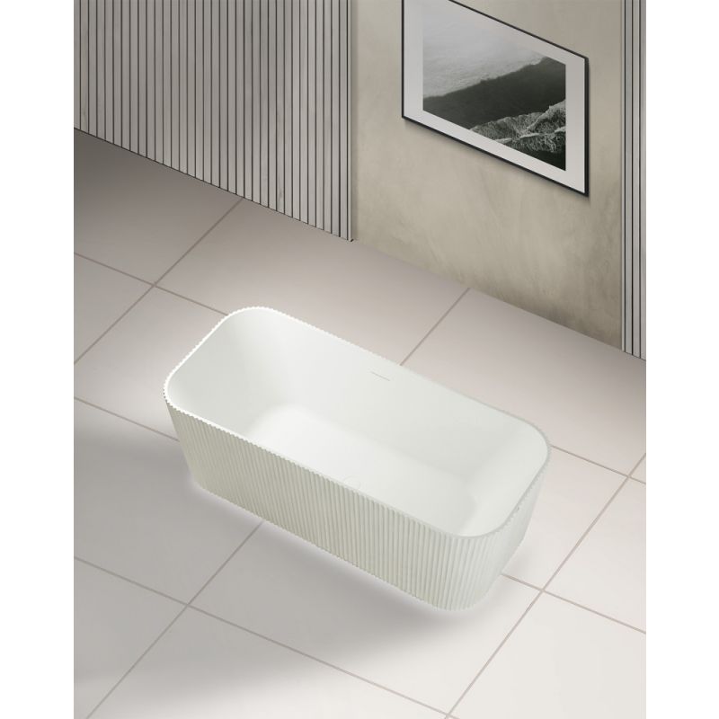 Ванна из искусственного камня ABBER Stein AS9663 белая матовая