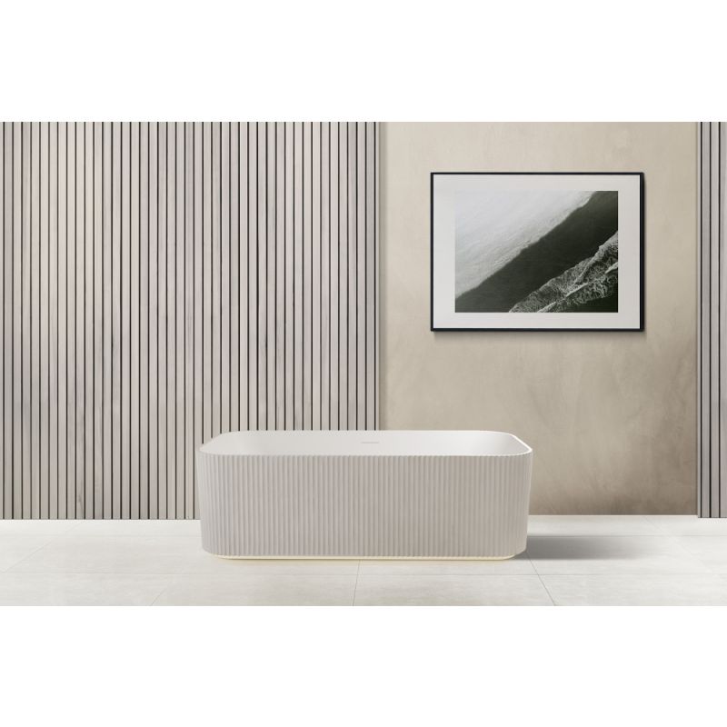 Ванна из искусственного камня ABBER Stein AS9663 белая матовая