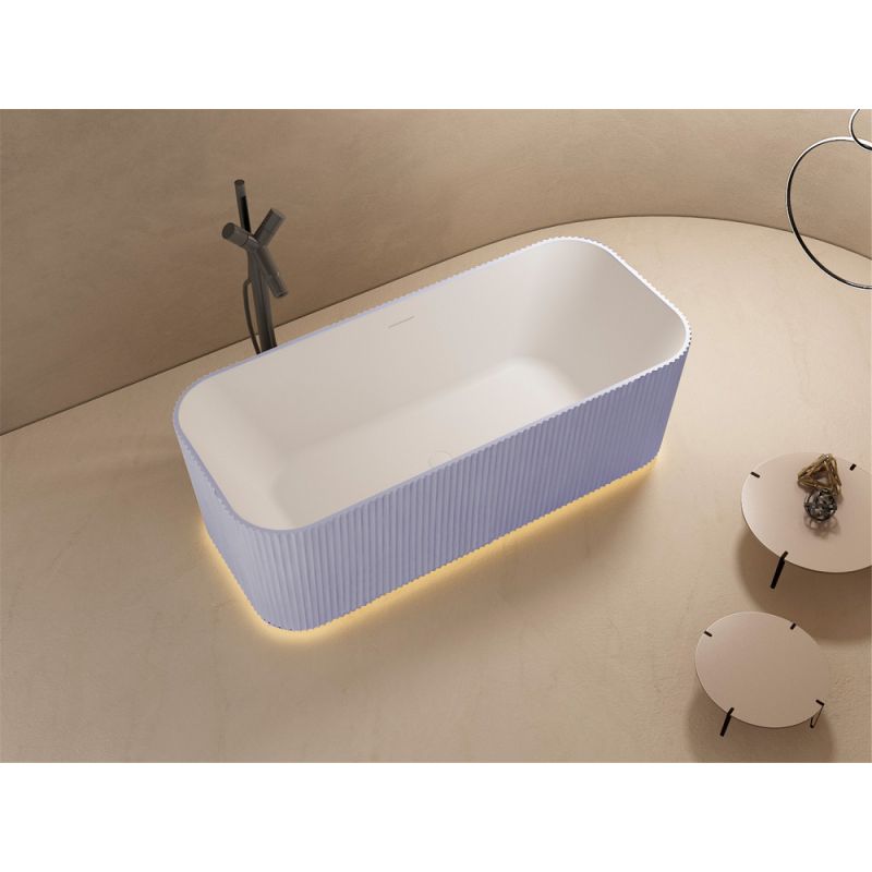 Ванна из искусственного камня ABBER Stein AS9663Violett фиолетовая