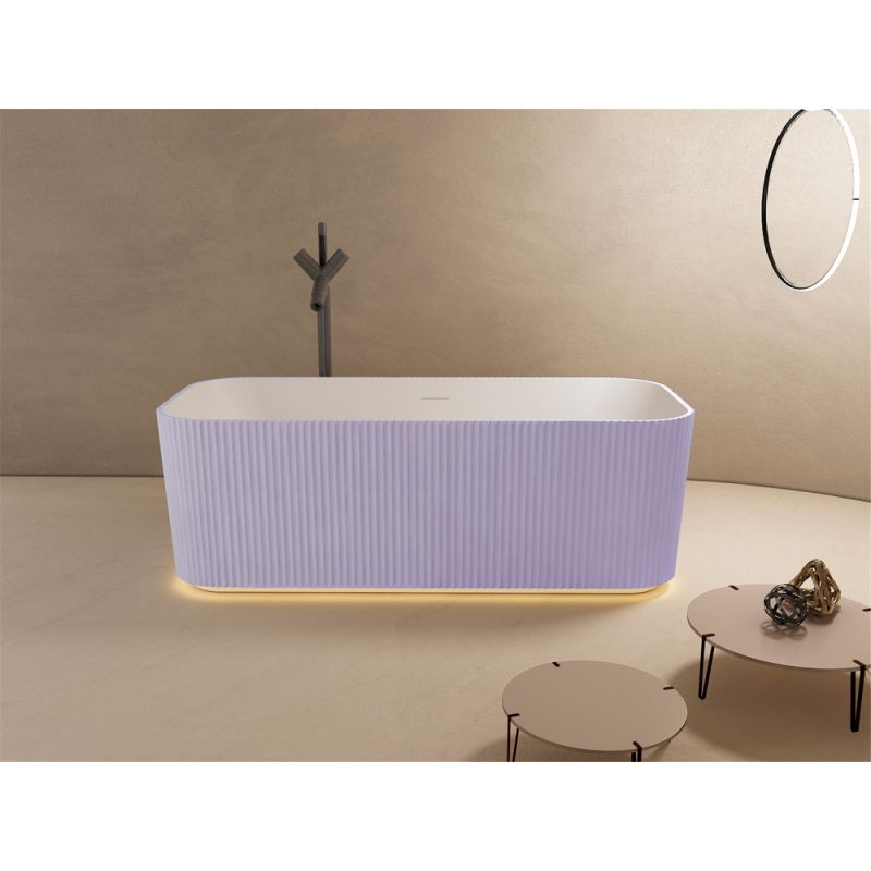 Ванна из искусственного камня ABBER Stein AS9663Violett фиолетовая