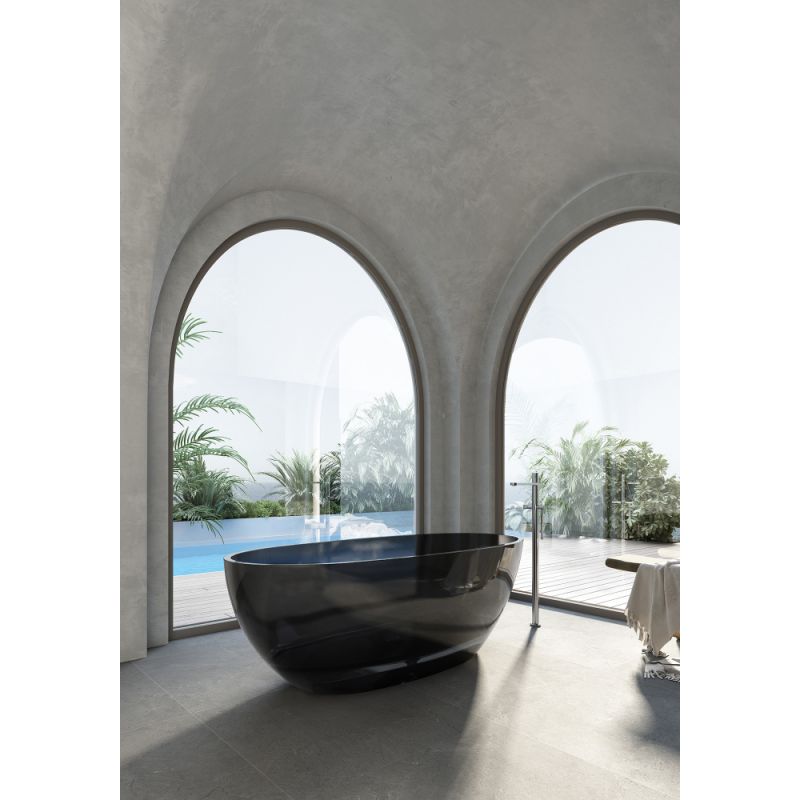 Прозрачная ванна ABBER Kristall AT9701Onyx