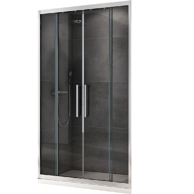 Душевая дверь Abber Schwarzer Diamant, 140 х 195 см,...