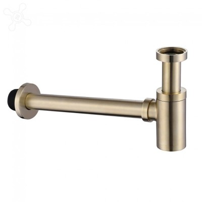 Сифон для раковины Abber, цвет золото матовое, AF0030G
