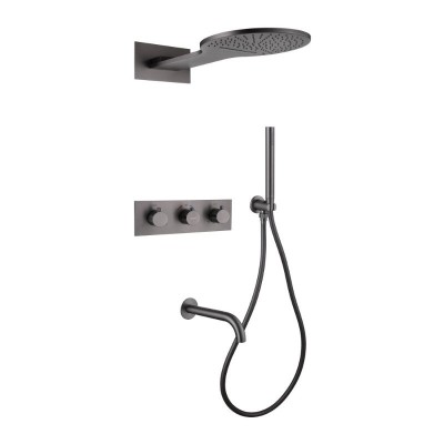 Душевая система Abber Weiss Insel AF8150NG, термоста...