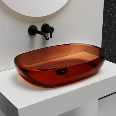 Раковина Abber Kristall AT2805Opal, 60 х 40 см, накл...