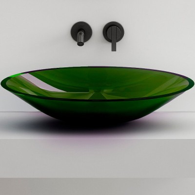 Раковина Abber Kristall AT2812Emerald, 55 х 15 см, н...