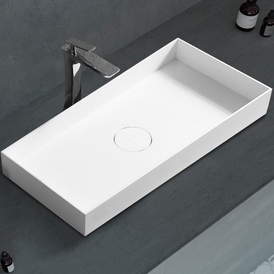 Раковина Abber Stein AS2622, 80 см, накладная, искус...