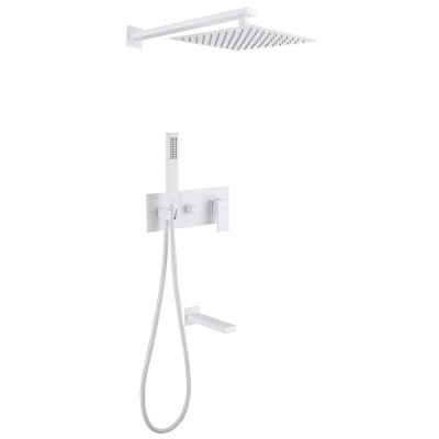 Душевая система Abber Daheim AF8217W, белый матовый