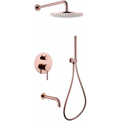 Душевая система Abber Wasser Kreis AF8117RG, цвет ро...