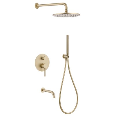 Душевая система Abber Wasser Kreis AF8117G, цвет зол...