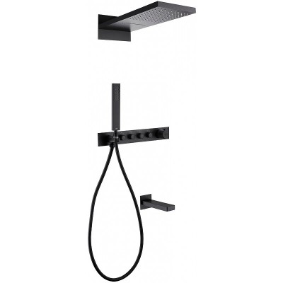 Душевая система Abber Rund AF8753B, термостатическая...