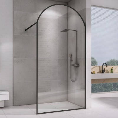 Душевая стенка Abber Immer Offen AG64100BN, со свобо...