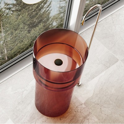 Раковина Abber Kristall AT2701Opal-H, 45 х 45 см, на...