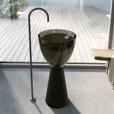 Раковина Abber Kristall AT2703Black-Vesuvian, 45 см,...