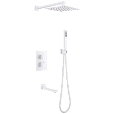 Душевая система Abber Daheim AF8250W, термостат, бел...