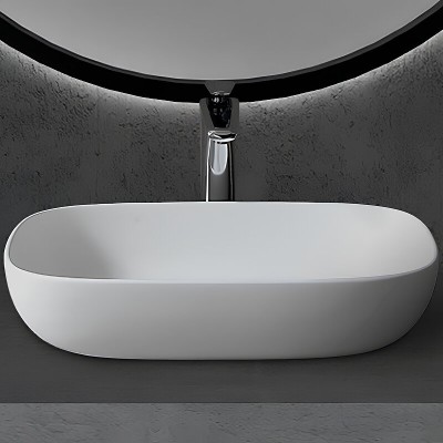 Раковина Abber Stein AS2620, 60 см, искусственный ка...