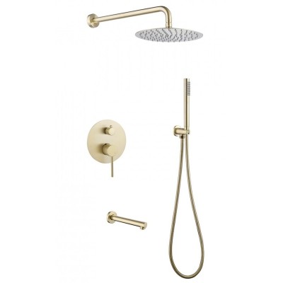 Душевая система Abber Emotion AF8817G, излив, верхни...