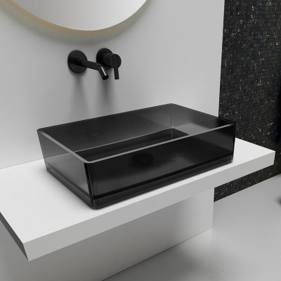 Раковина Abber Kristall AT2803Onyx, 60 х 40 см, накл...