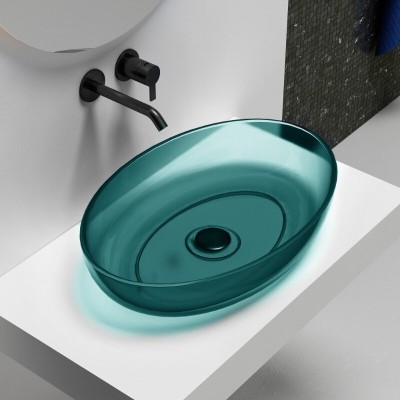 Раковина Abber Kristall AT2801Aquamarin, 60 см, поли...