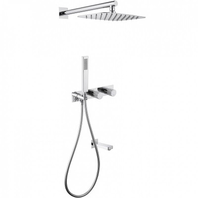 Душевая система Abber Rund AF8717, цвет хром