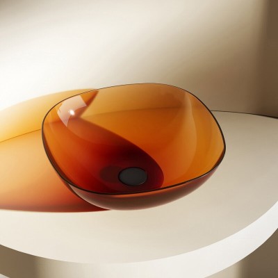 Раковина Abber Kristall AT2806Opal, 43 х 43 см, накл...