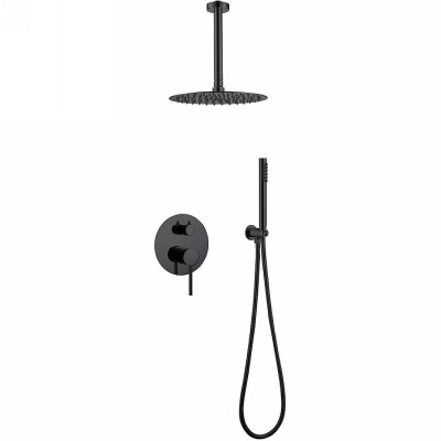 Душевая система Abber Emotion AF8821B, цвет черный м...