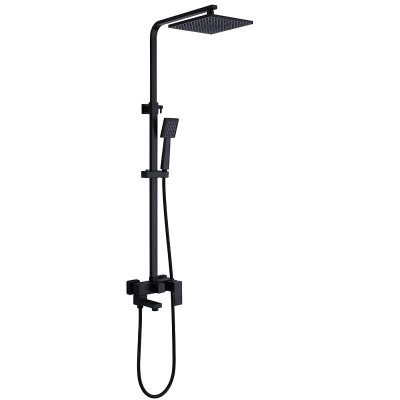 Душевая система Abber Daheim AF8216BL, черный матовый