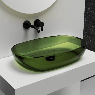 Раковина Abber Kristall AT2805Emerald, 60 см, полиэф...