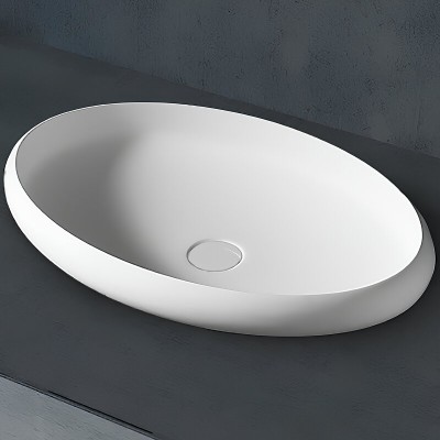 Раковина Abber Stein AS2614, 60 см, накладная, искус...