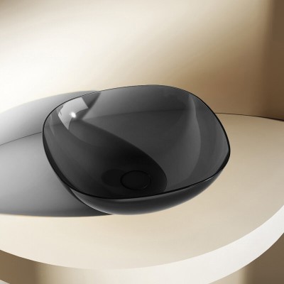 Раковина Abber Kristall AT2806Onyx, 43 х 43 см, накл...