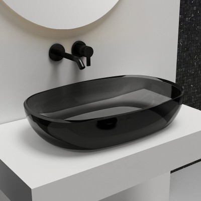 Раковина Abber Kristall AT2805Onyx, 60 х 40 см, накл...