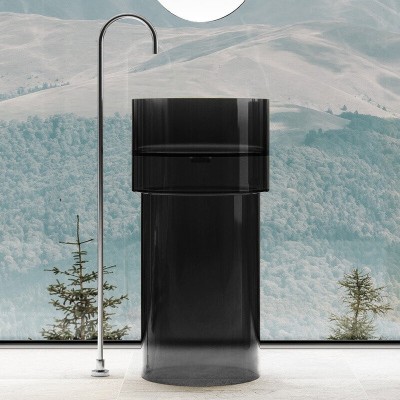 Раковина Abber Kristall AT2701Onyx-H, 45 х 45 см, на...