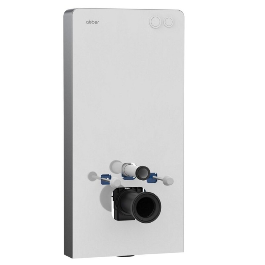 Инсталляционный модуль внешнего монтажа Abber AC0107MW для подвесного унитаза, белый