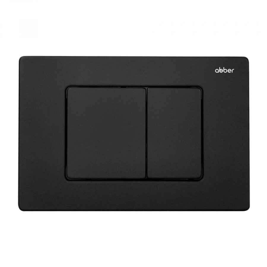 Клавиша смыва Abber AC0120MB, механическая, черная матовая