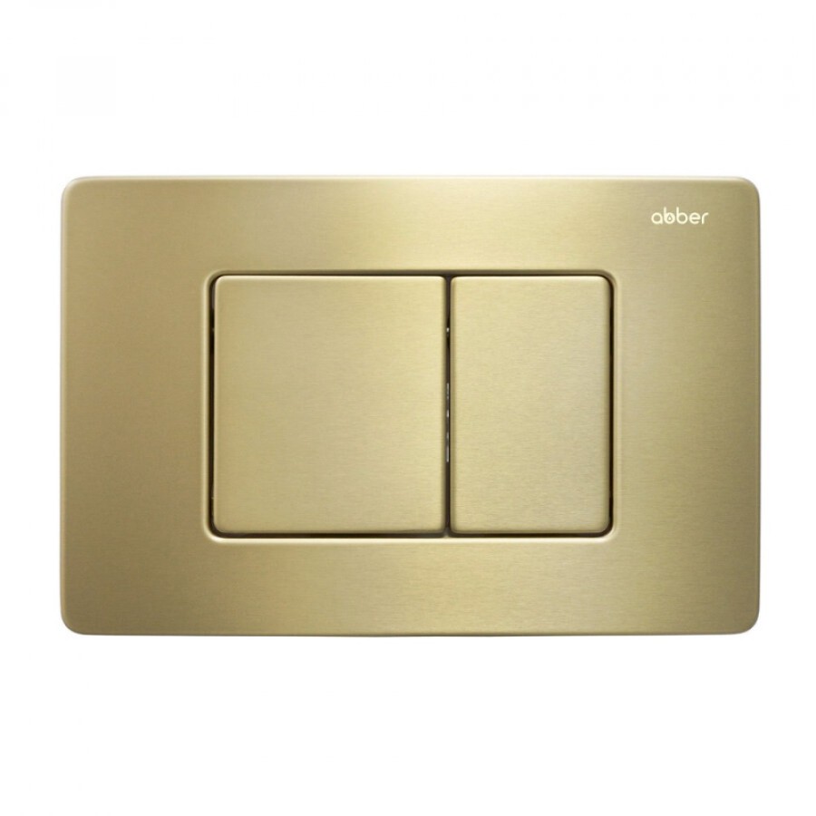 Клавиша смыва Abber AC0120MMG, механическая, золото матовое