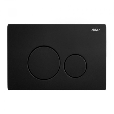 Клавиша смыва Abber AC0121MB, механическая, черная матовая