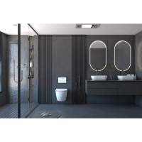 Инсталляция с унитазом Abber Bequem AC1100-AC0105-AC0120, сиденье микролифт, клавиша смыва хром, белый, комплект