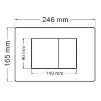 Инсталляция с унитазом Abber Bequem AC1100MB-AC0105-AC0120MB, сиденье микролифт, клавиша смыва черный матовый, черный матовый, комплект