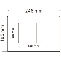 Инсталляция + унитаз Abber Bequem AC1100MB/AC0105/AC0120MB, безободковый, сиденье микролифт, клавиша смыва черный матовый