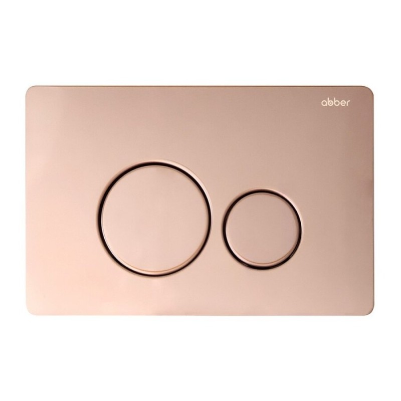 Инсталляция с унитазом Abber Bequem AC1100T-AC0105-AC0121RG, сиденье микролифт, смыв Торнадо, клавиша смыва золото розовое, белый, комплект