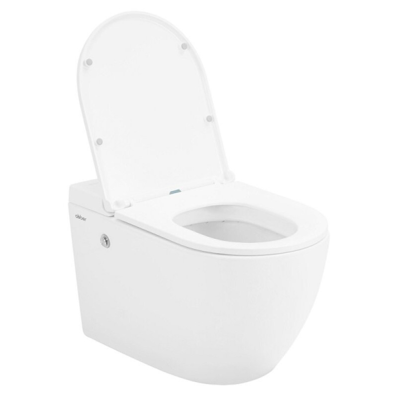 Инсталляция с унитазом Abber Bequem AC1108P-AC0101P, сиденье микролифт, смыв импульсный, белый, комплект