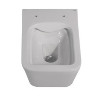 Подвесной унитаз Abber Rechteck AC1201, безободковый, крышка-сиденье микролифт, белый