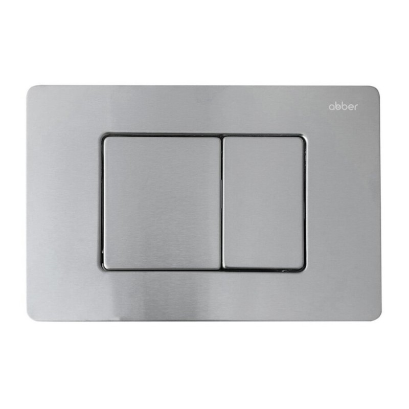 Инсталляция с унитазом Abber Rechteck AC1201-AC0105-AC0120MCH, сиденье микролифт, клавиша смыва хром матовый, белый, комплект