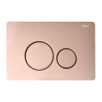 Инсталляция с унитазом Abber Rechteck AC1201-AC0105-AC0121RG, сиденье микролифт, клавиша смыва золото розовое, белый, комплект