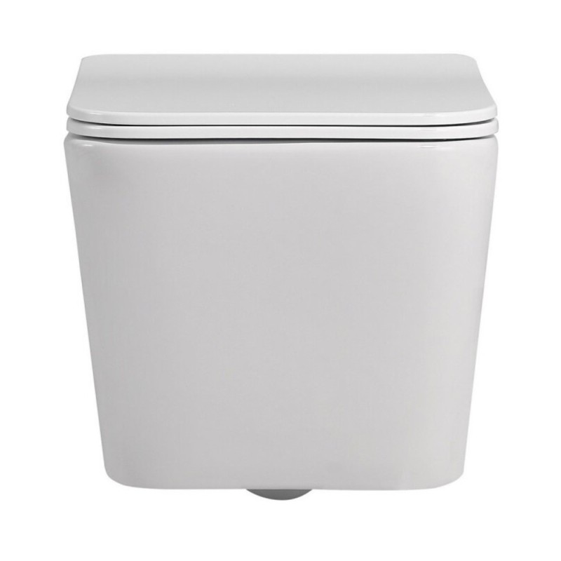 Инсталляция с унитазом Abber Rechteck AC1201-AC0105-AC0121RG, сиденье микролифт, клавиша смыва золото розовое, белый, комплект