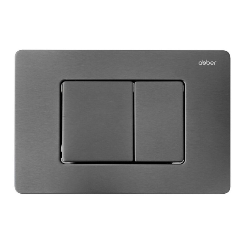 Инсталляция с унитазом Abber Rechteck AC1201MB-AC0105-AC0120NG, сиденье микролифт, клавиша смыва никель, черный матовый, комплект
