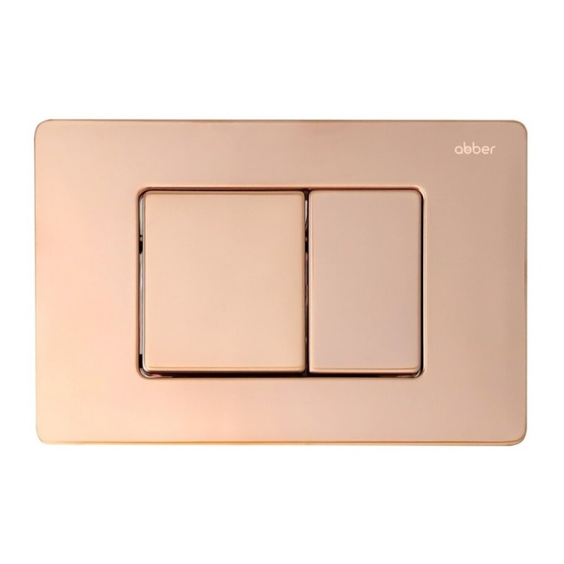 Инсталляция с унитазом Abber Rechteck AC1201MB-AC0105-AC0120RG, сиденье микролифт, клавиша смыва золото розовое, черный матовый, комплект