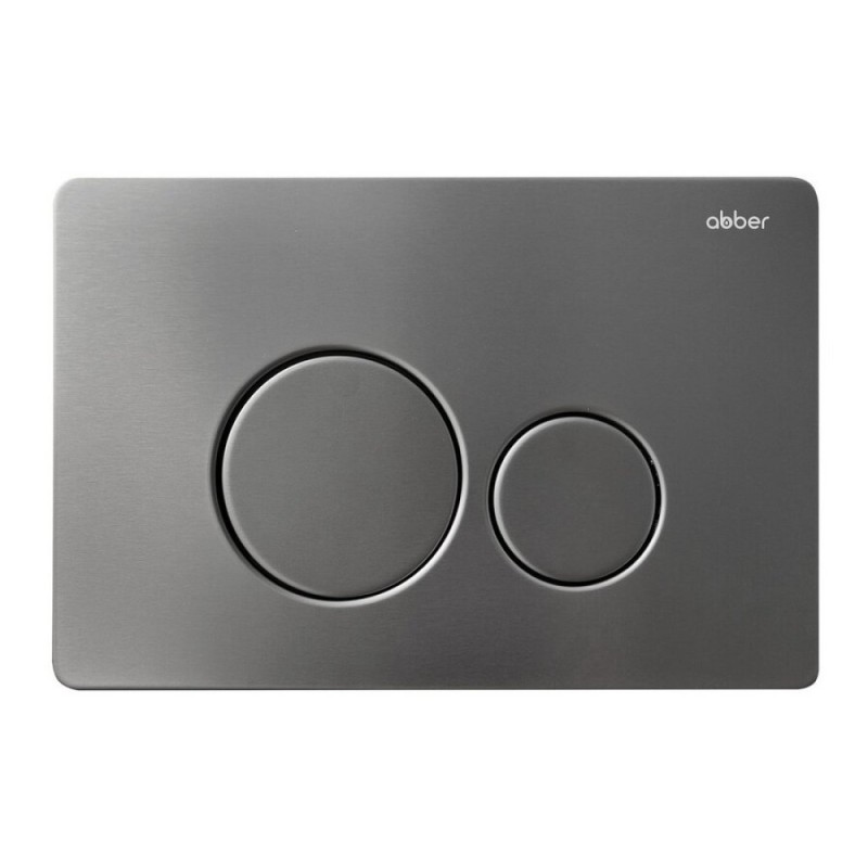 Инсталляция с унитазом Abber Rechteck AC1201MB-AC0105-AC0121NG, сиденье микролифт, клавиша смыва никель, черный матовый, комплект